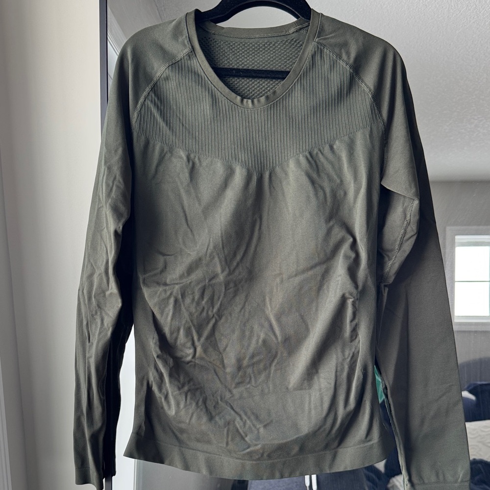 Zella Olive Long Sleeve Tee